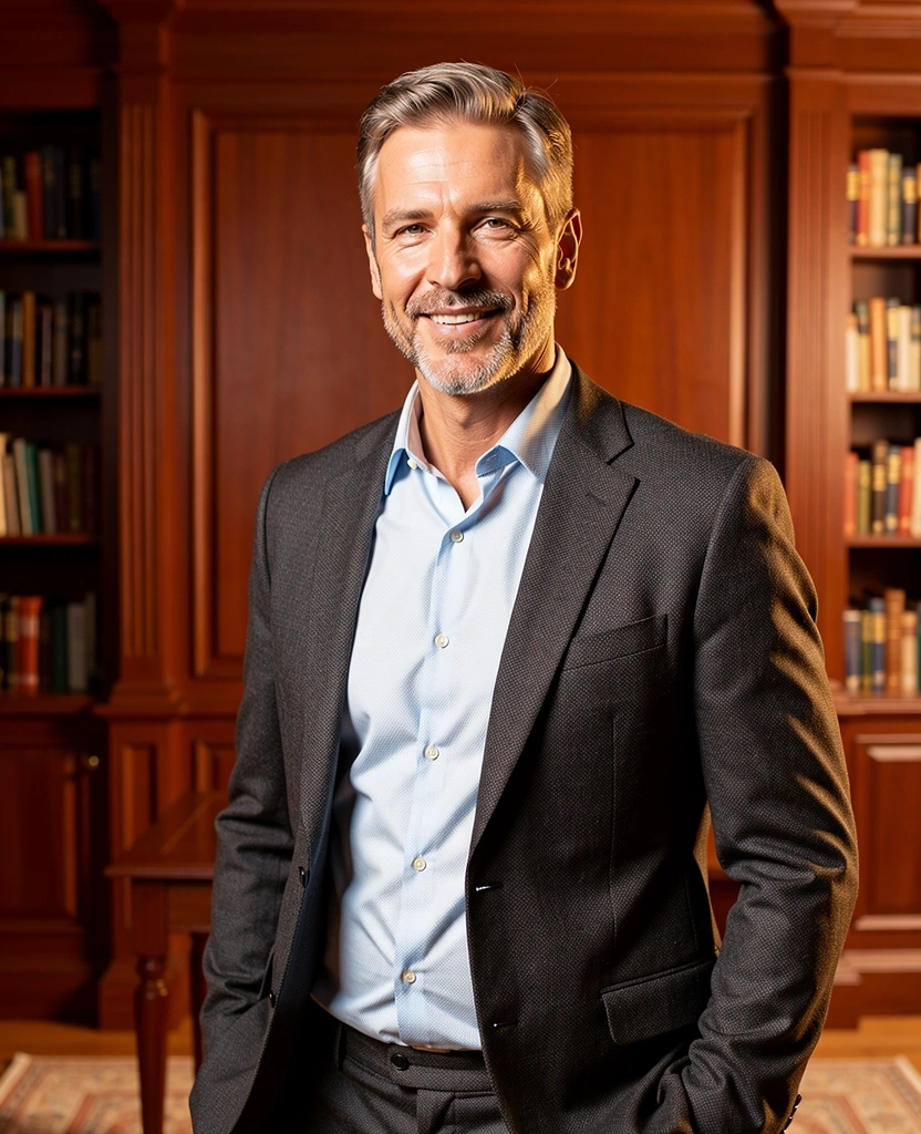 Dignified man over 40 embodying health and vitality